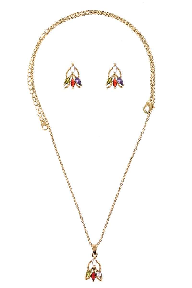 Cubic Zirconia Necklace Set