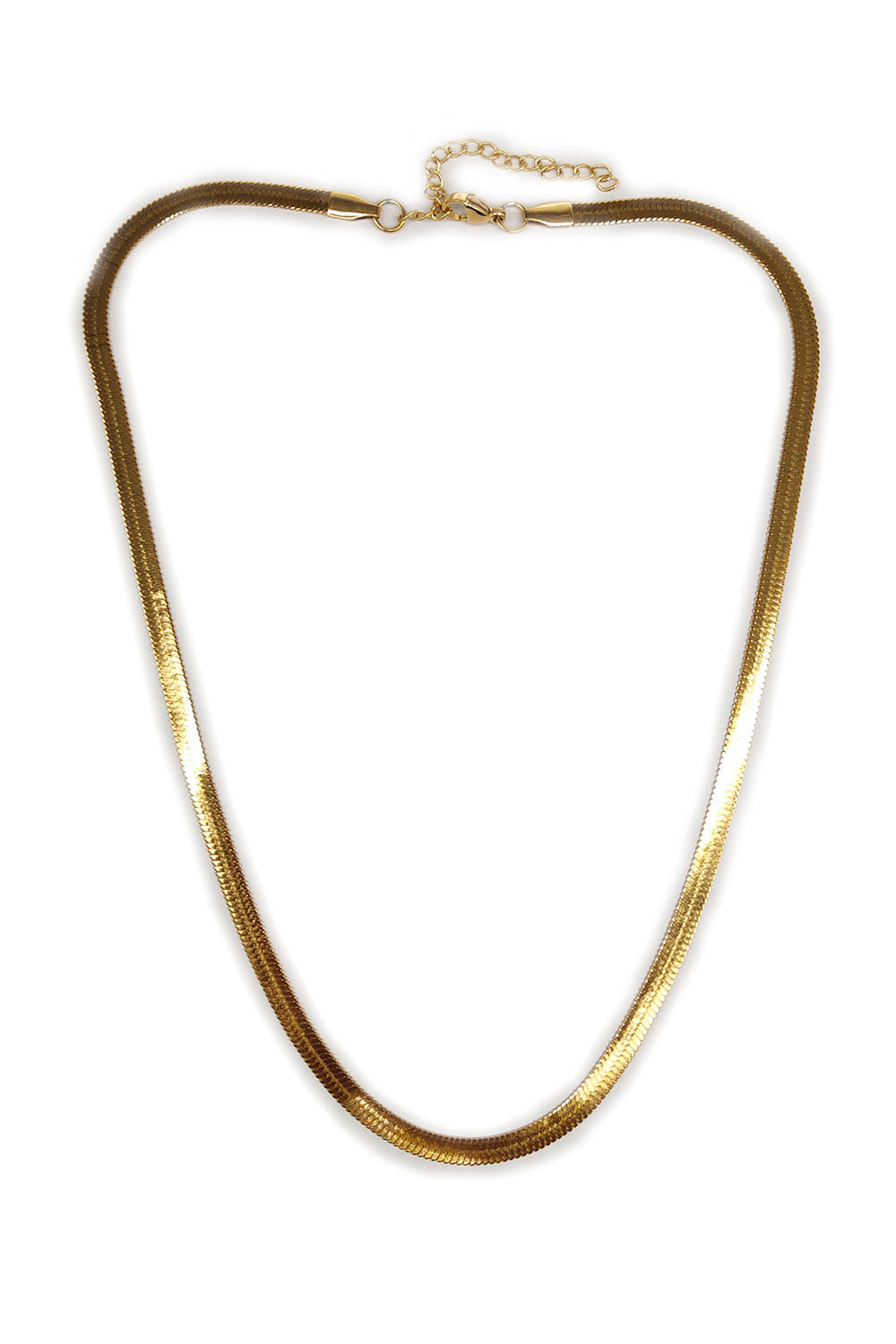 Gold Stainless Steel Herringbone Chain
