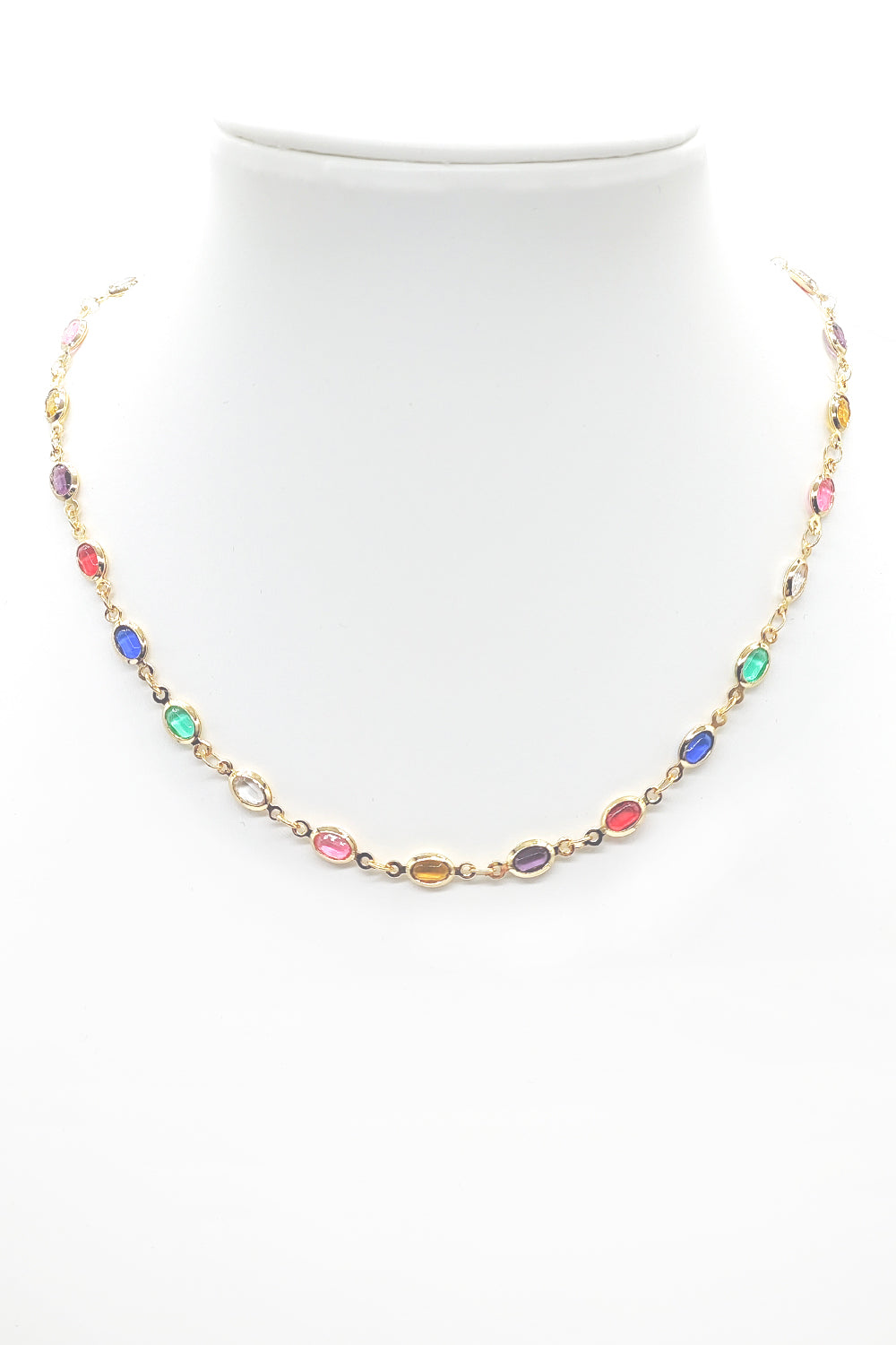 Stainless Steel Baguette Necklace
