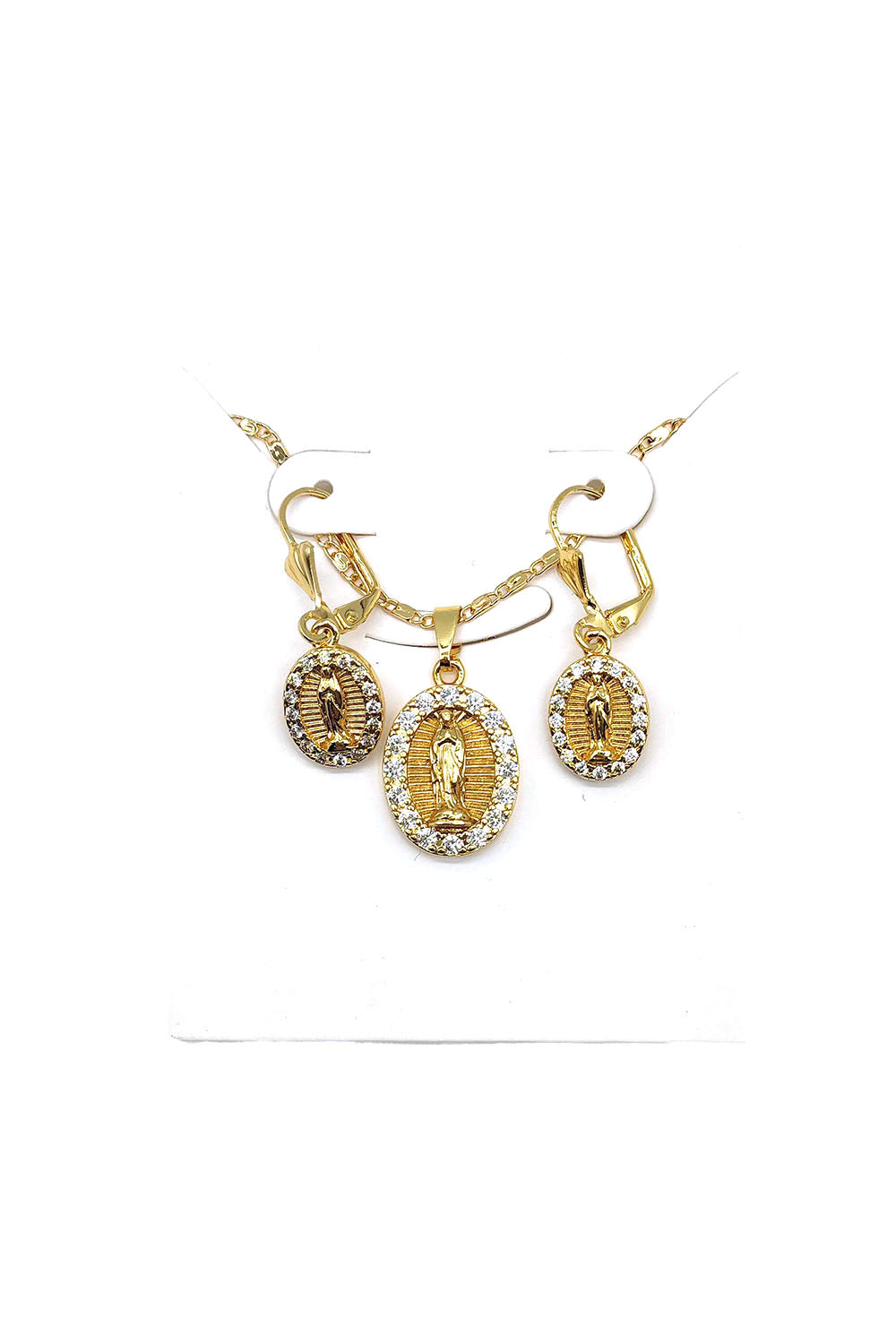 Gold Dipped Religious Necklace Set