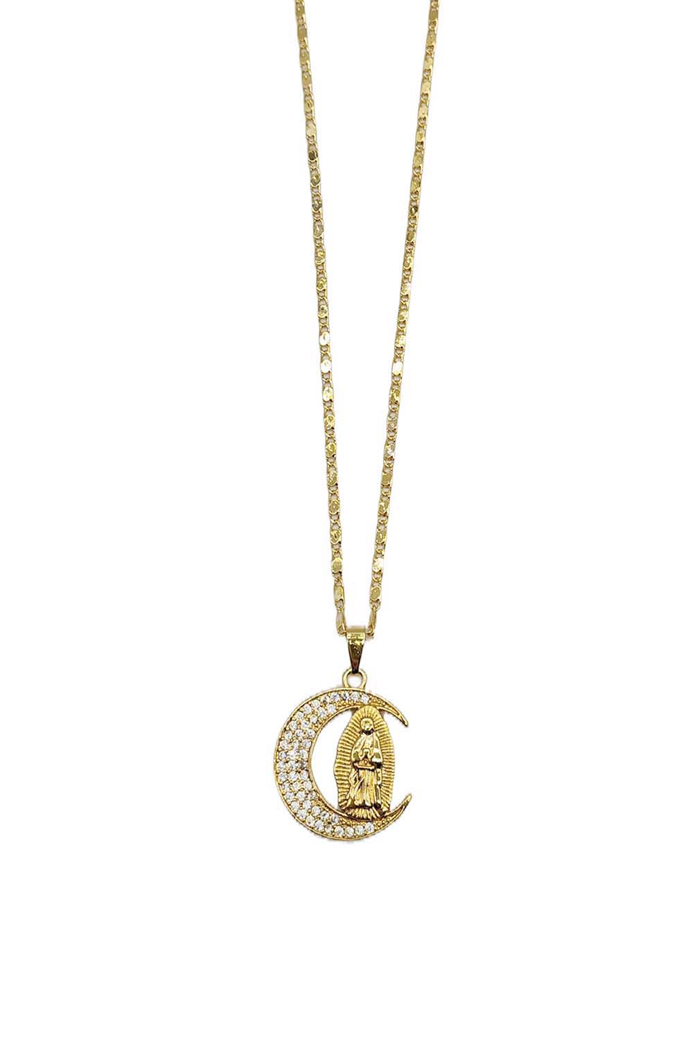 Gold Dipped Religious Pendant Necklace