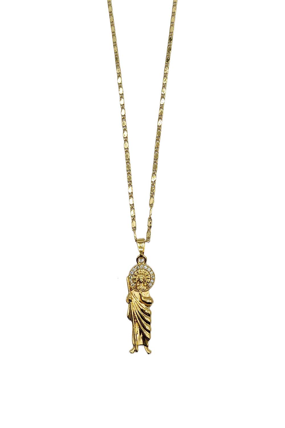 Religious Pendant Necklace Gold Dipped