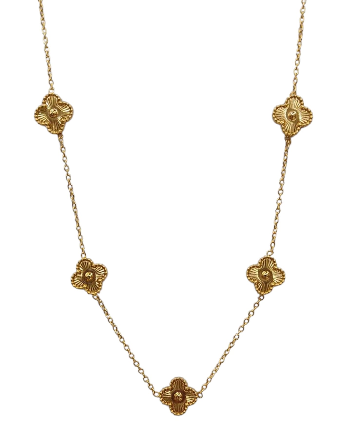 Stainless Steel Flower Necklace