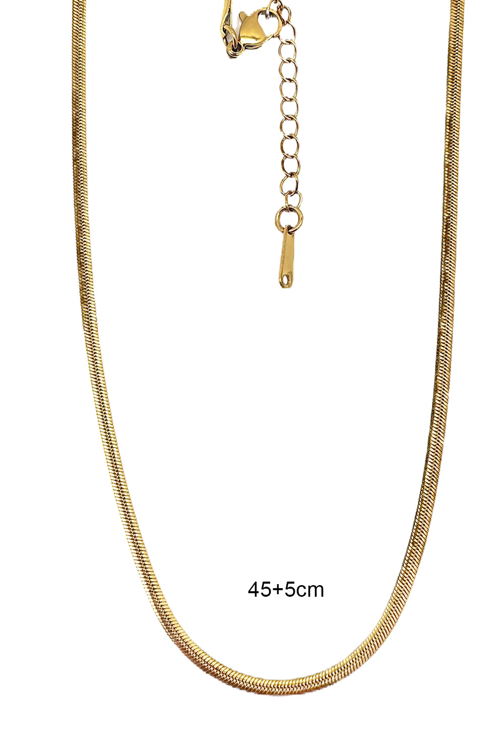 Stainless Steel 45cm Snake Chain
