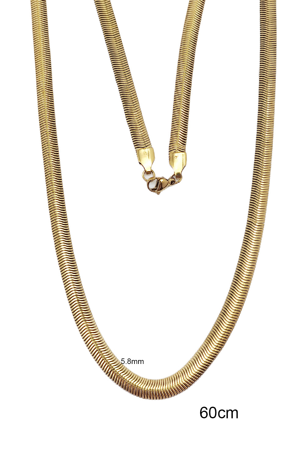 Stainless Steel 60cm Thick Snake Chain