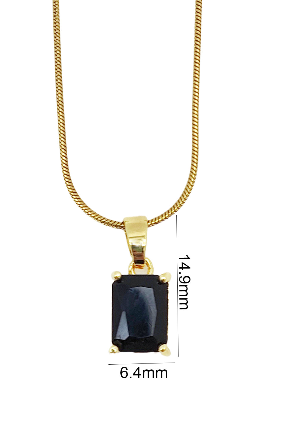 Stainless Steel Black Onyx Pendant