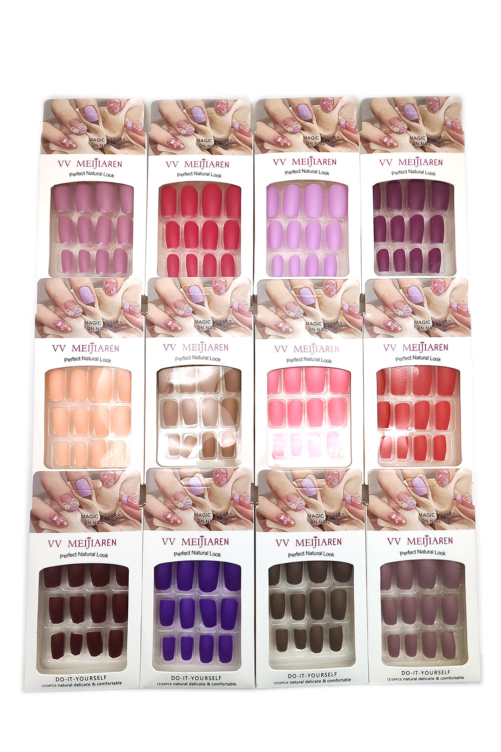 Matte Finish Squared Oval Press-On Nails