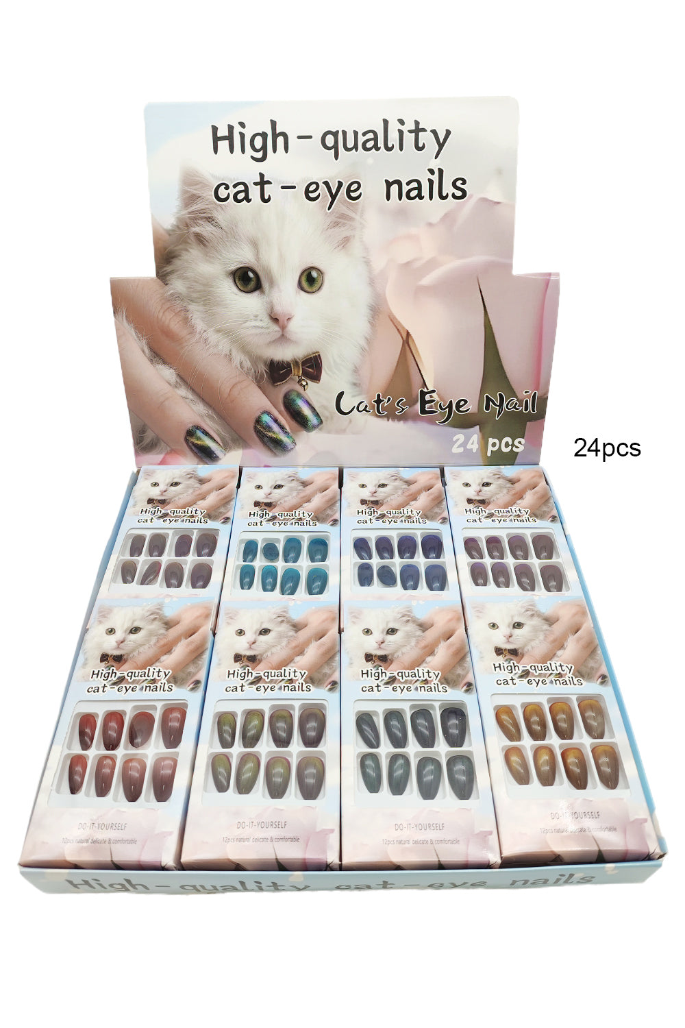 Almond Shape Cat-Eye Press-On Nails