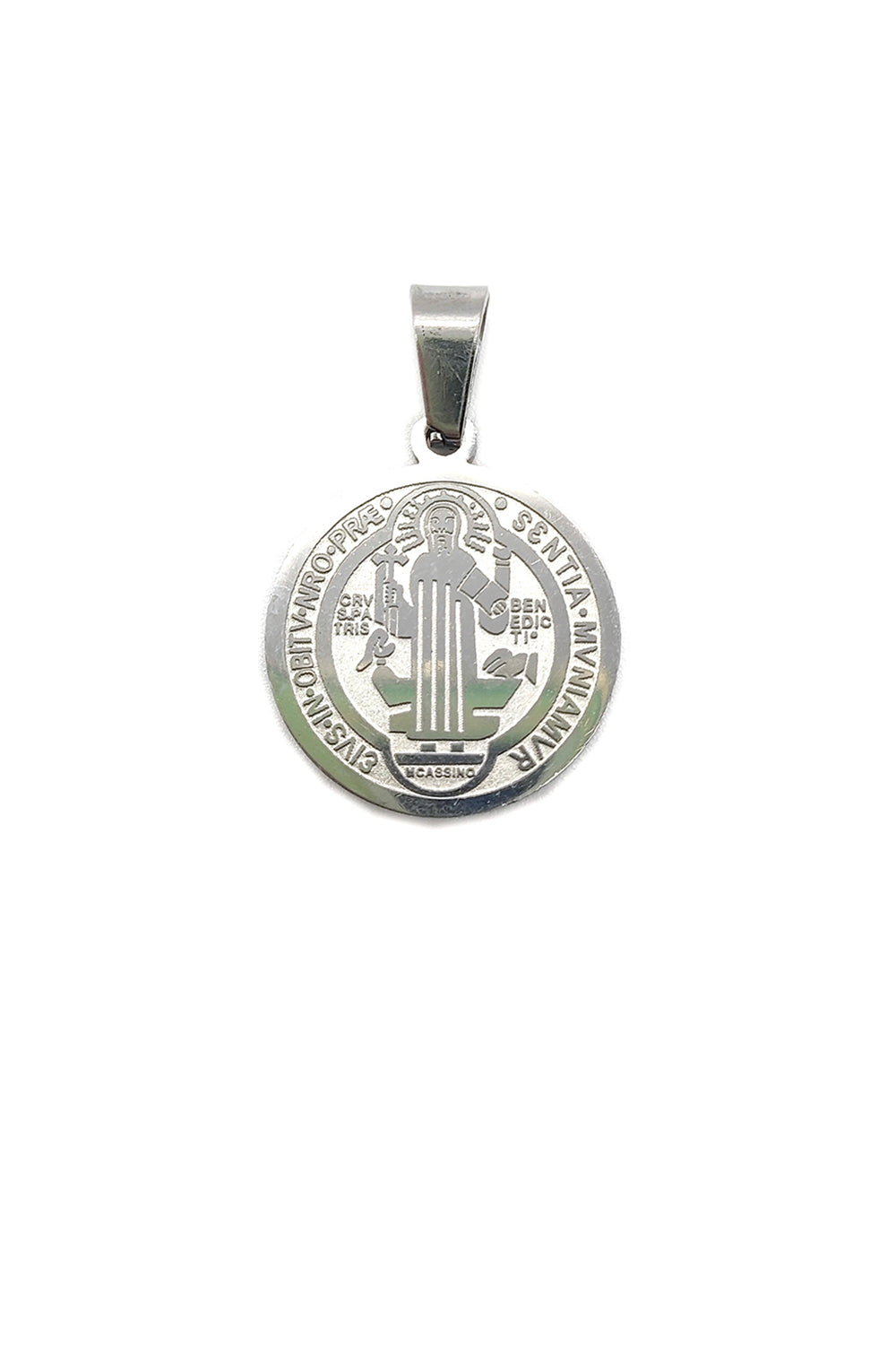 Silver Stainless Steel San Benito Pendant