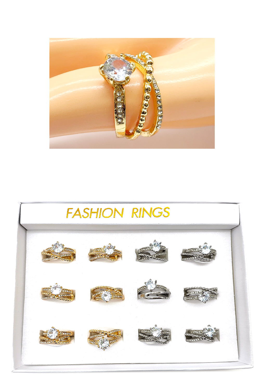 Women's Fashion 2-pieces Ring Set