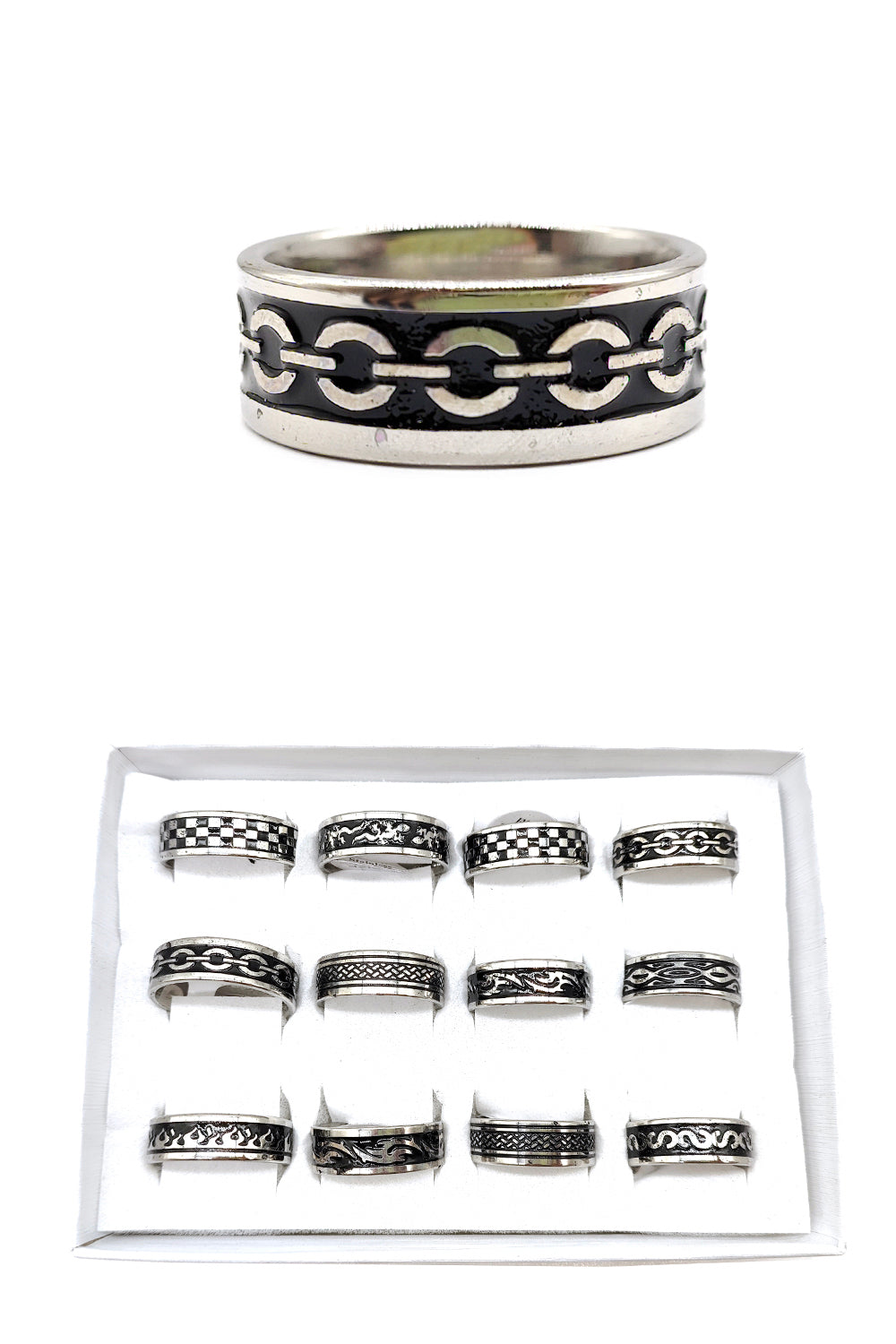Stainless Steel Assorted Design Rings
