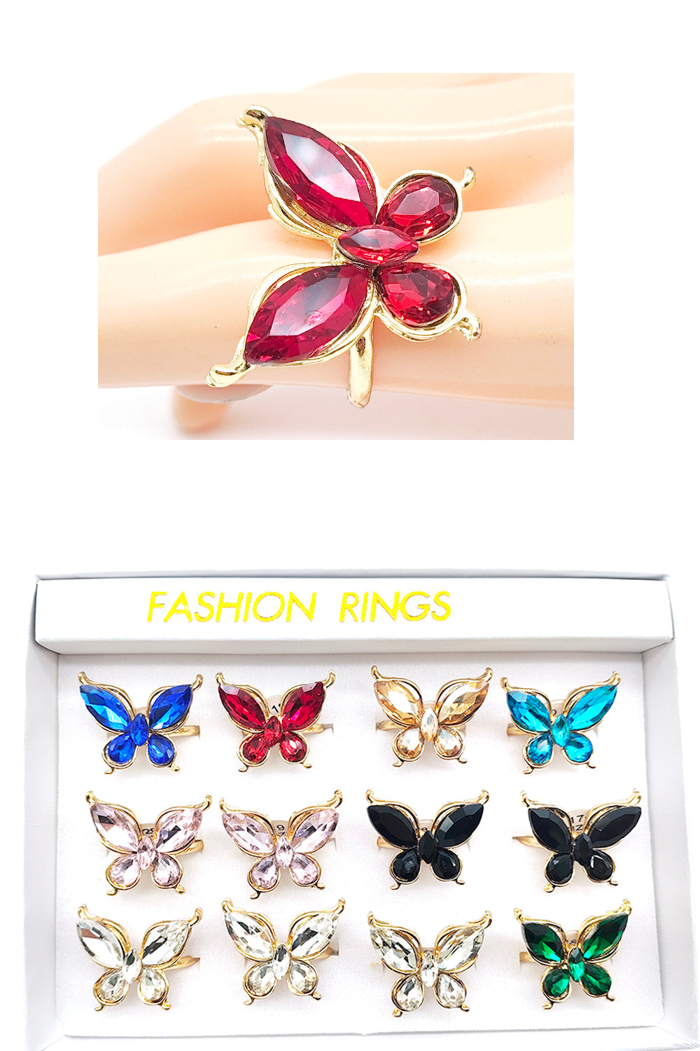 Butterfly Design Rings