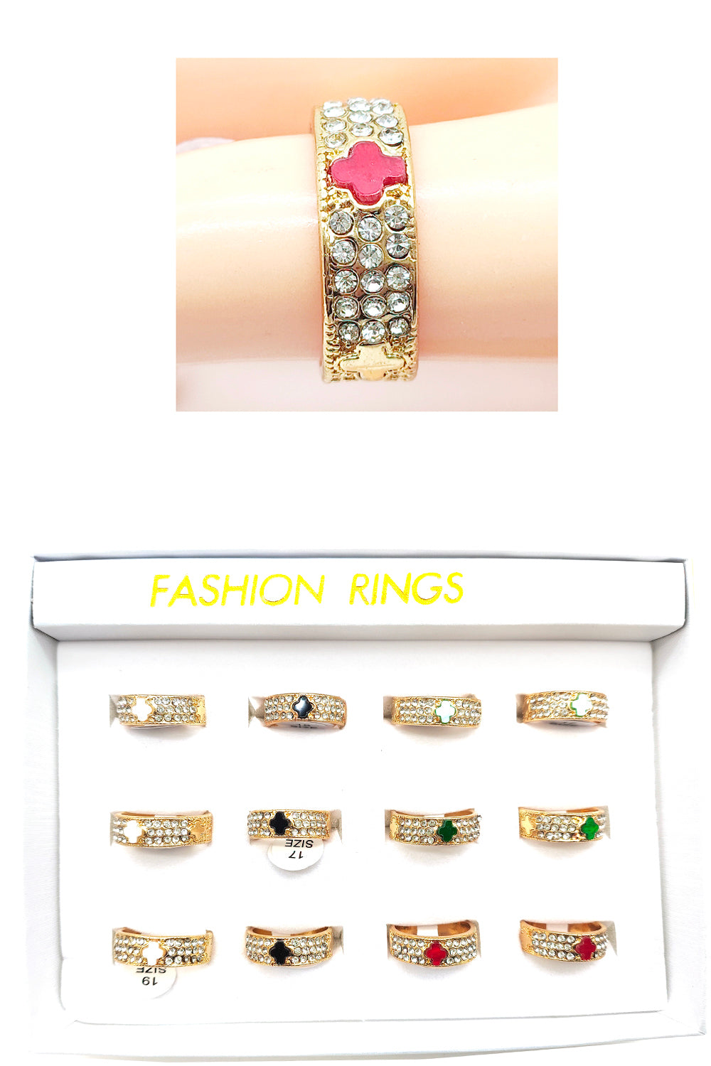 Clover Design Fashion Ring