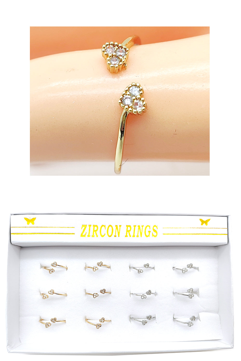 Dainty Heart Fashion Rings