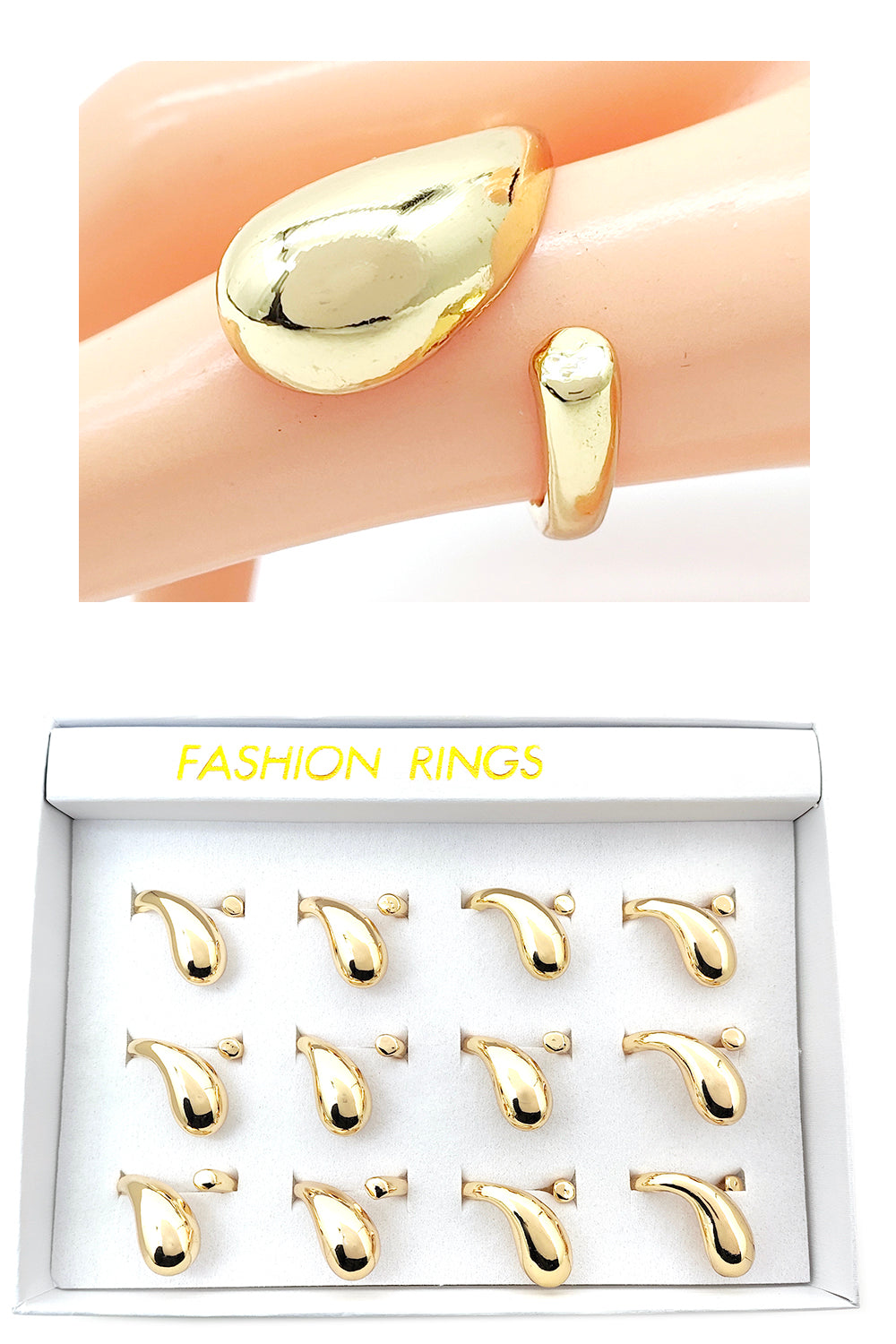 Teardrop Open Fashion Ring
