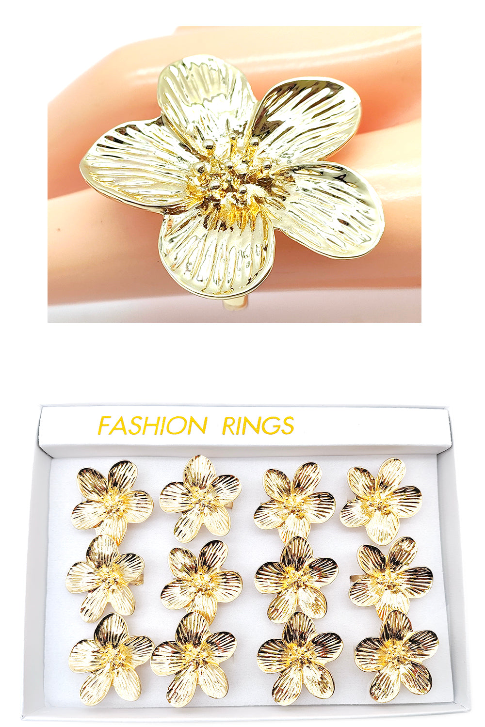 Flower Design Fashion Ring