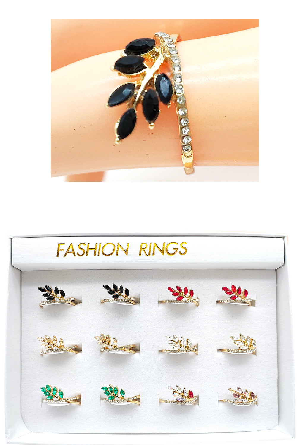 Leaf Design Fashion Ring