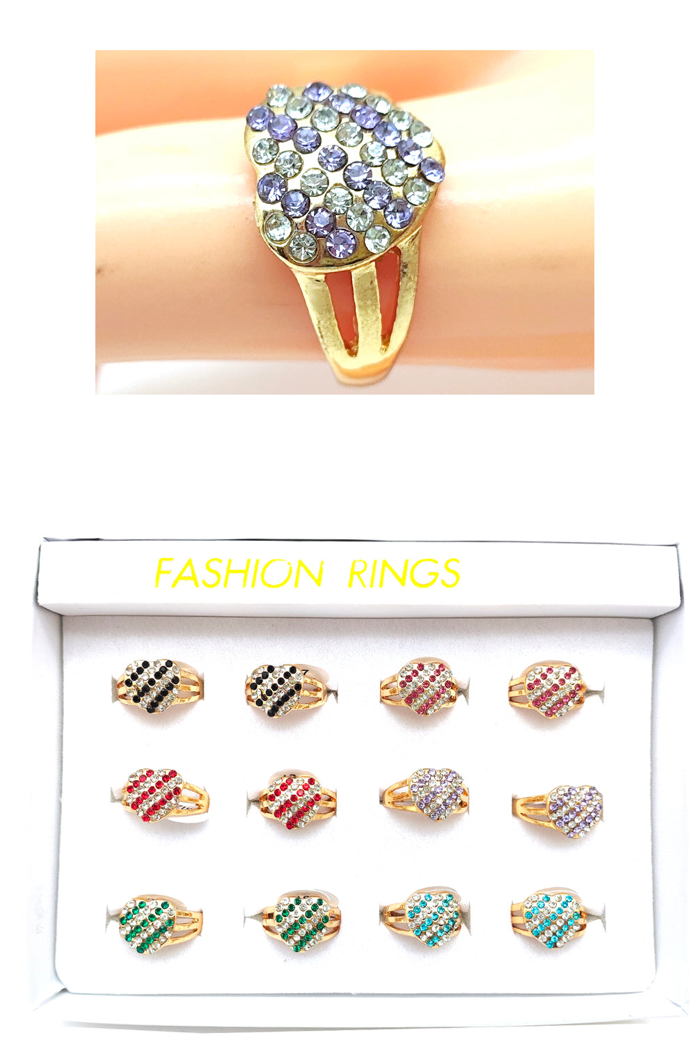 Heart Design Fashion Ring