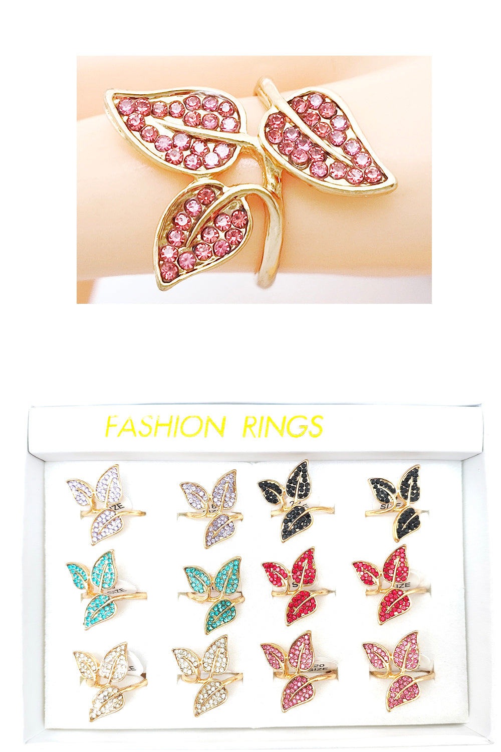 Leaf Design Fashion Ring