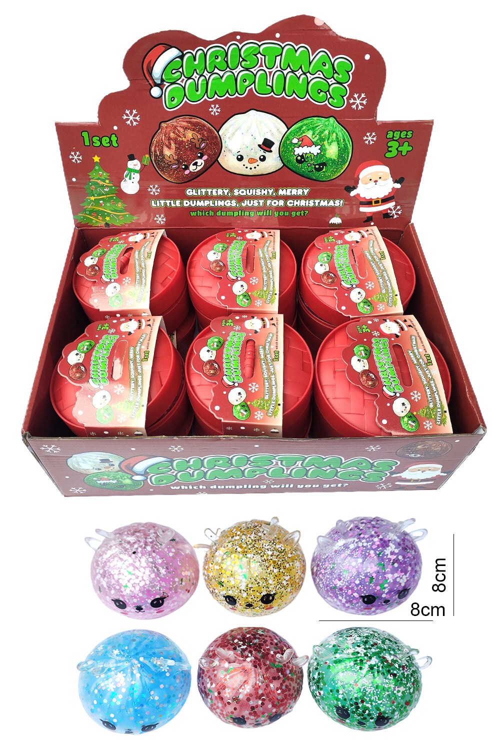 Xmas Dumpling Squishy Toy