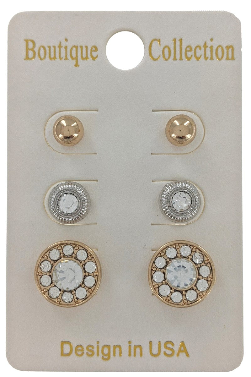 3-Pair, Earrings Set