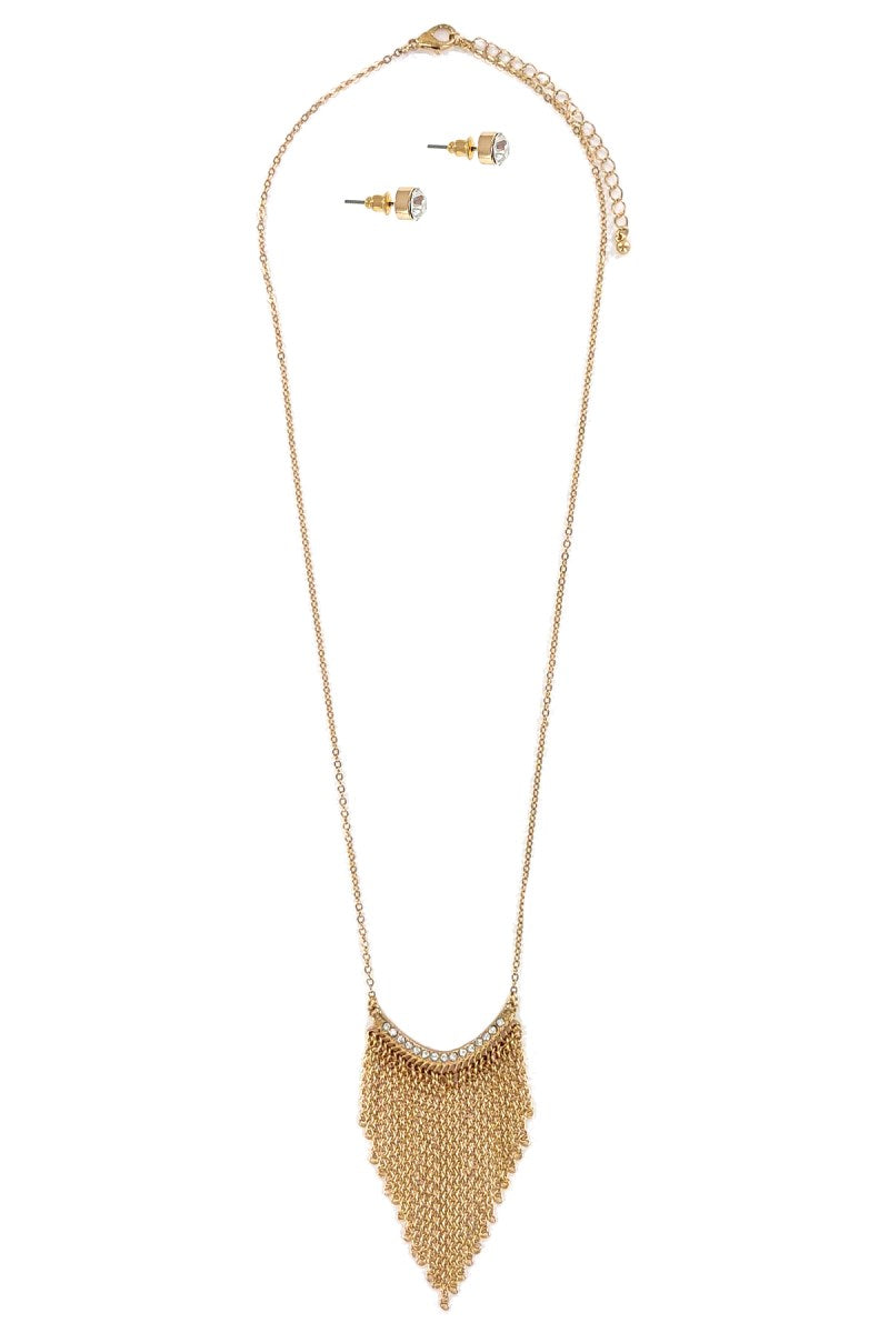 Gold Chain Necklace Set