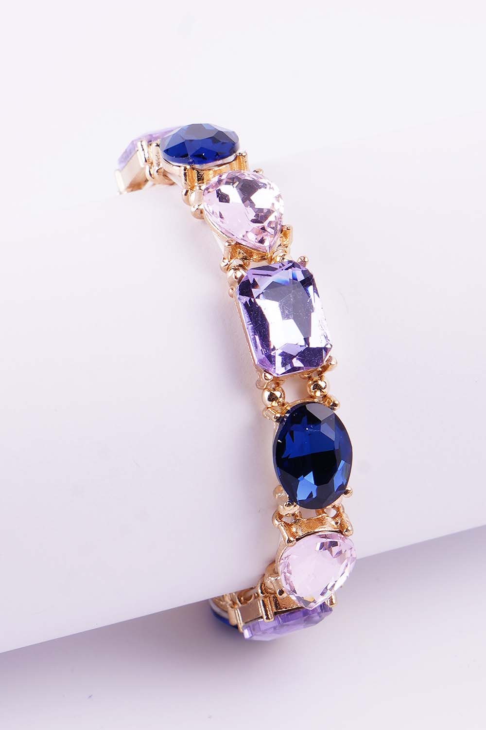 Multi Color Rhinestone Stretch Bracelet