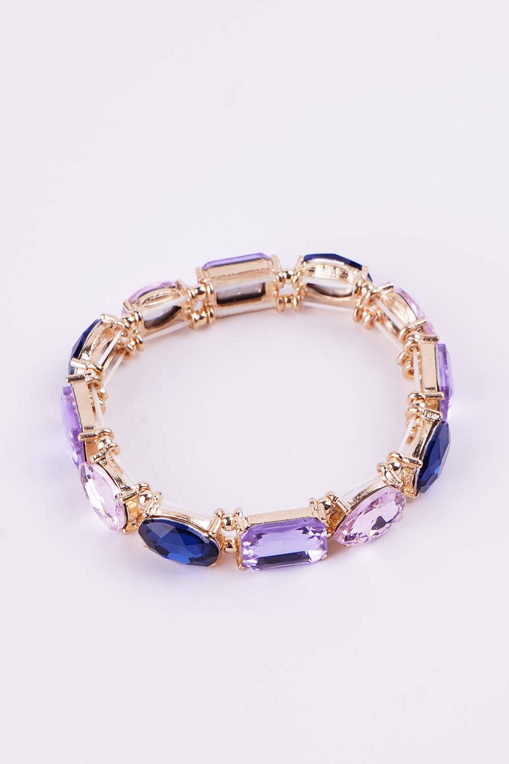 Multi Color Rhinestone Stretch Bracelet