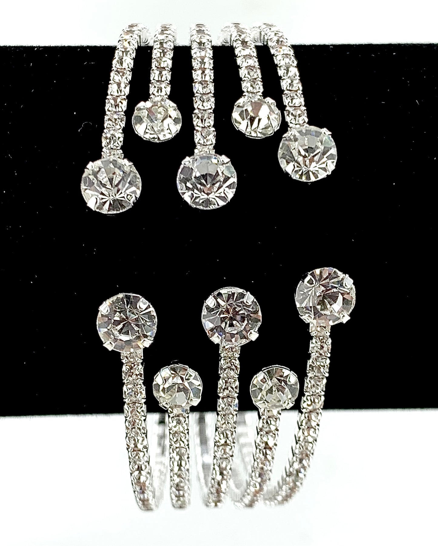 Silver Clear Rhinestone Bracelet