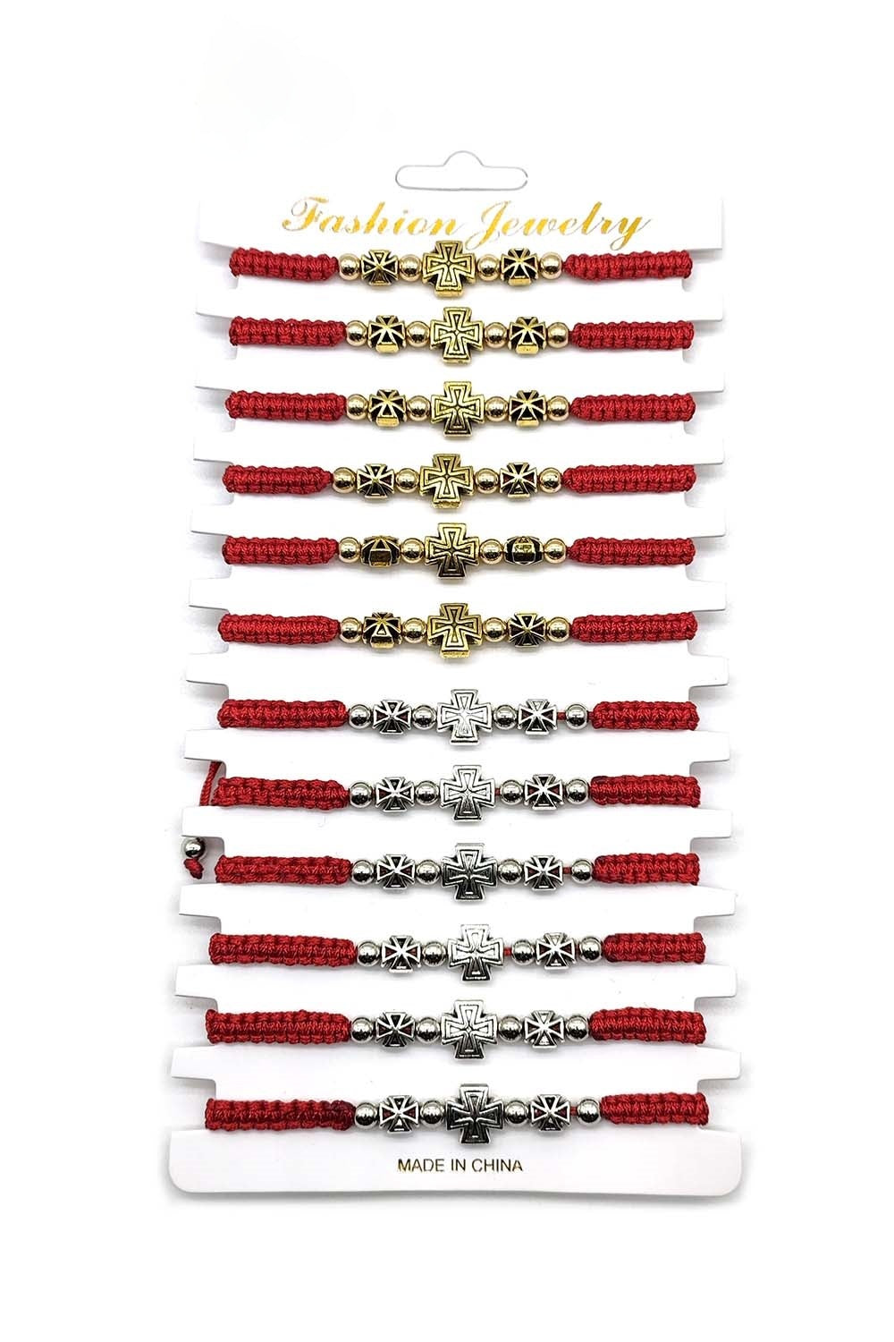 Red Religious Adjustable Thread Bracelet