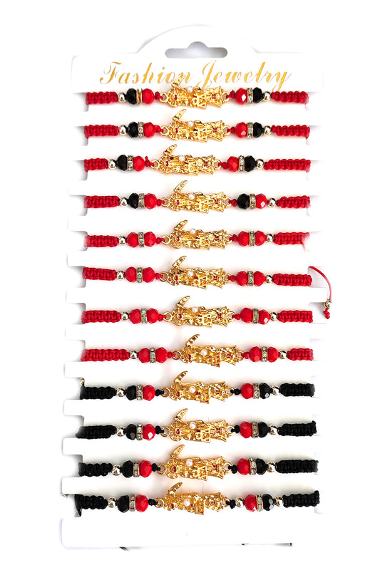 Beaded Adjustable Thread Bracelet