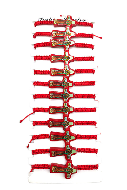 Virgen De Guadalupe Adjustable Thread Bracelet