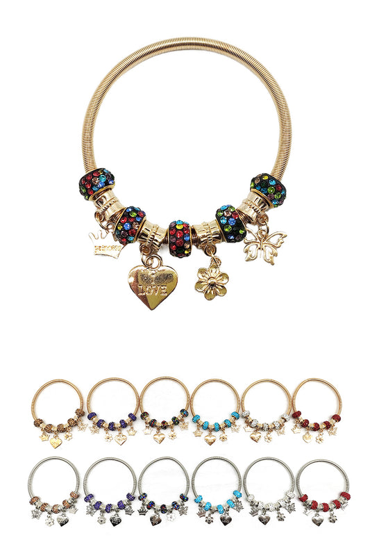 Heart Charm Fashion Bracelet