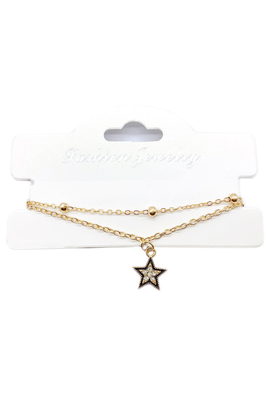 Star Charm Link Bracelet