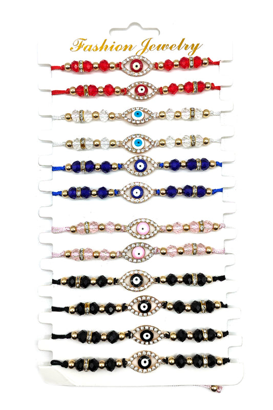 Evil Eye Beaded Bracelet
