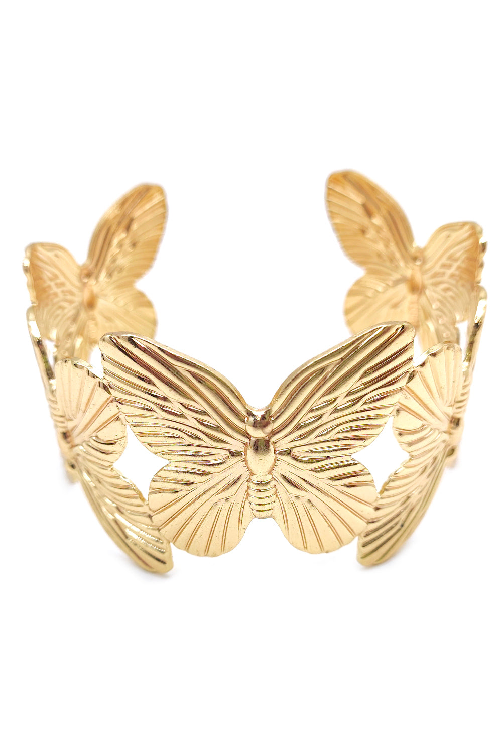 Gold Butterfly Cuff Bracelet