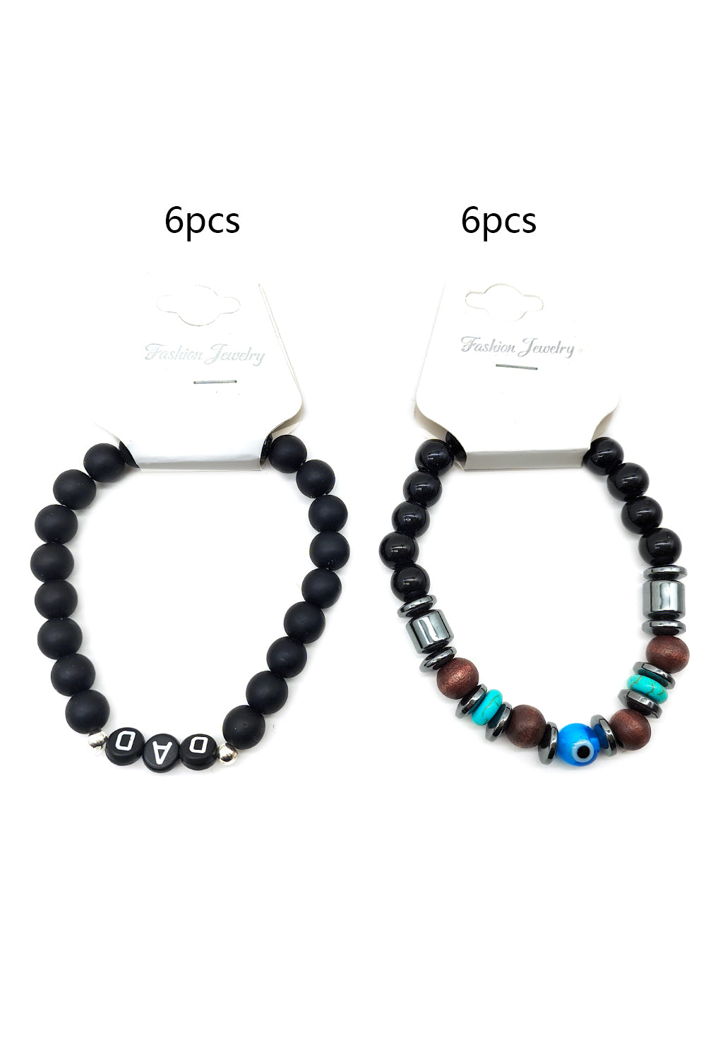 Black Beaded (DAD) Bracelet