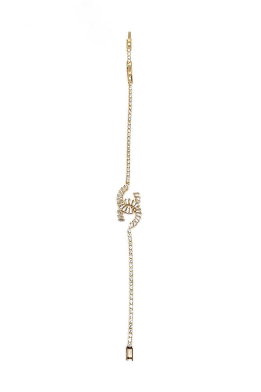Stainless Steel Rhinestone Bracelet