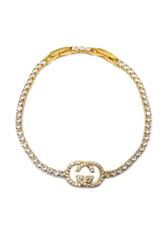 Gold Rhinestone Bracelet