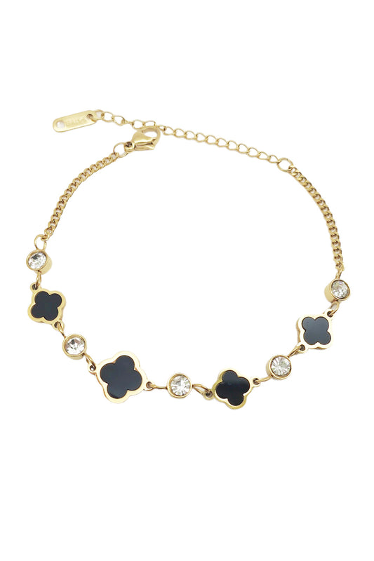 Stainless Steel Clover Design Bracelet