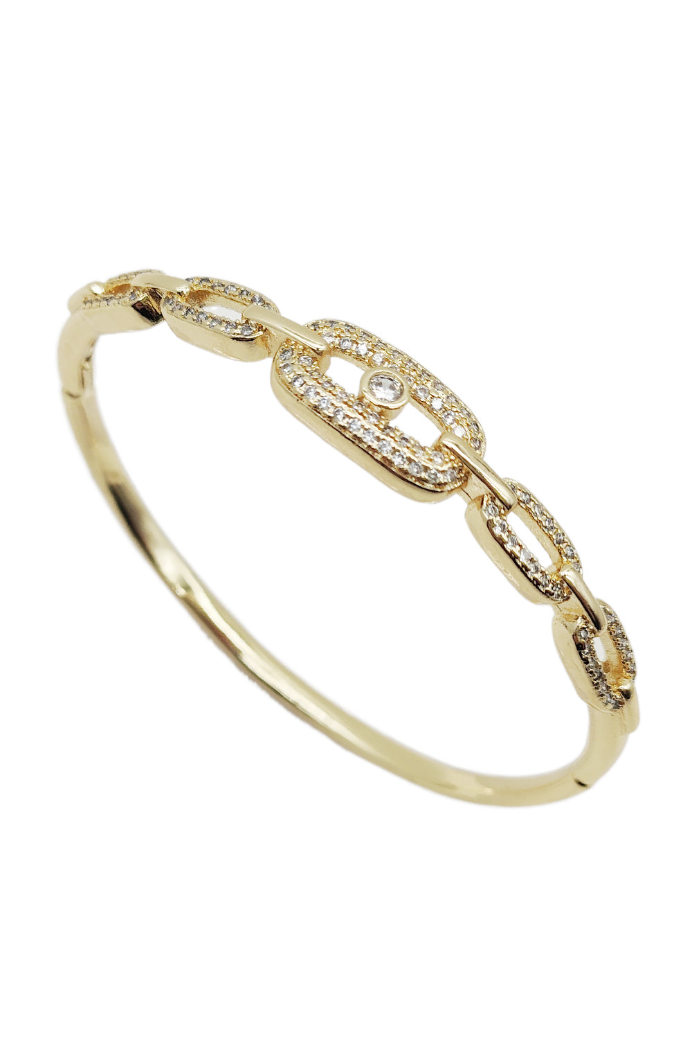 Gold Rhinestone Bangle
