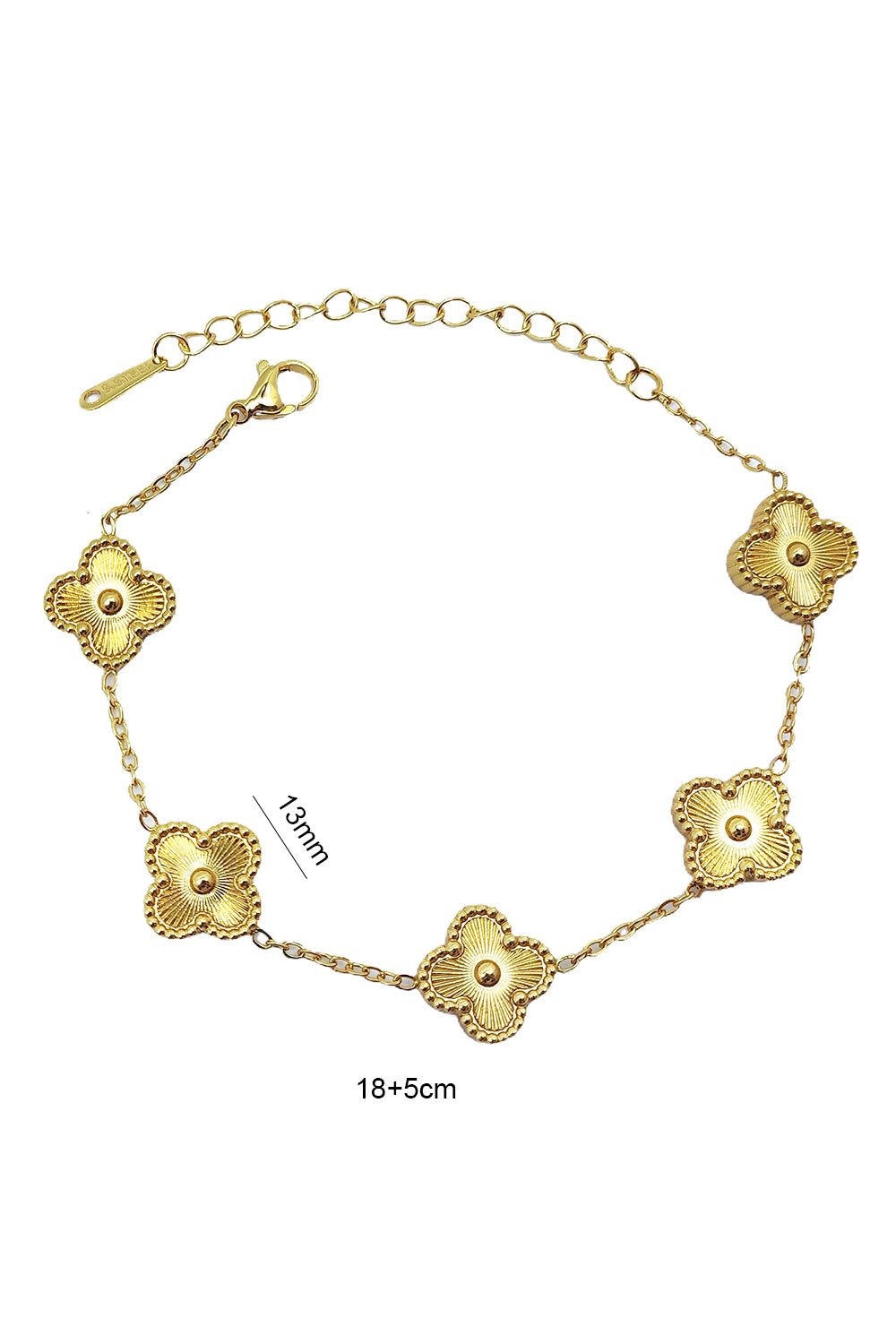 Stainless Steel Clover Bracelet
