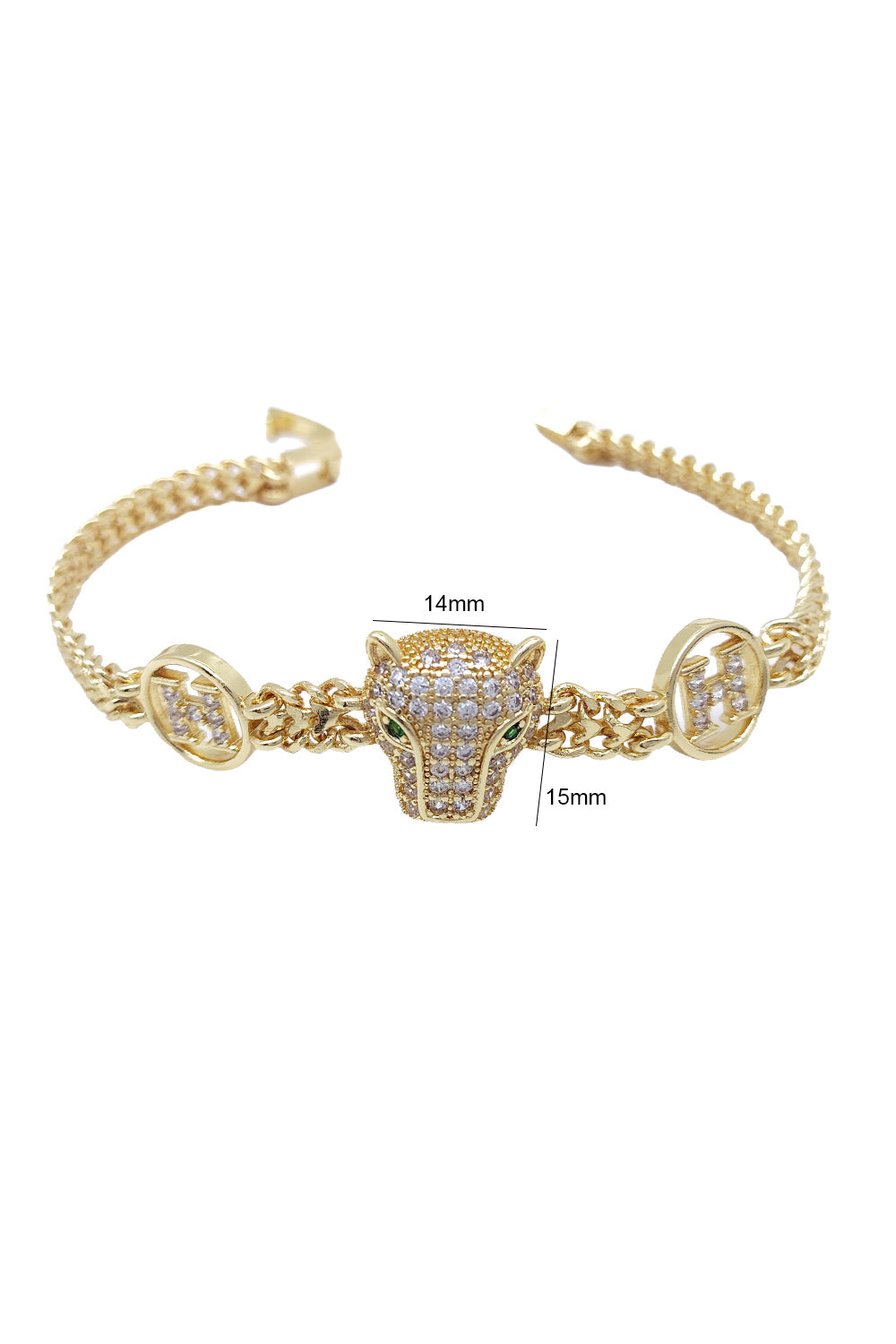 Stainless Steel Rhinestone Bracelet