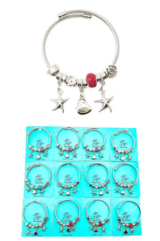 Starfish/Heart Charm Bracelet