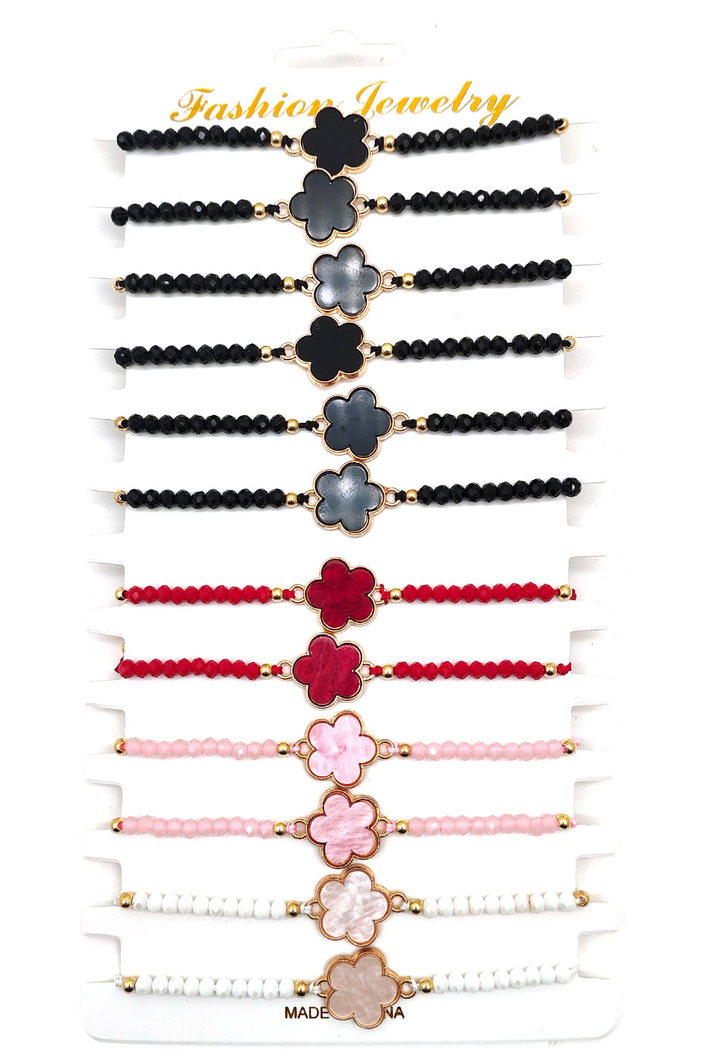 Flower Design Thread Bracelet