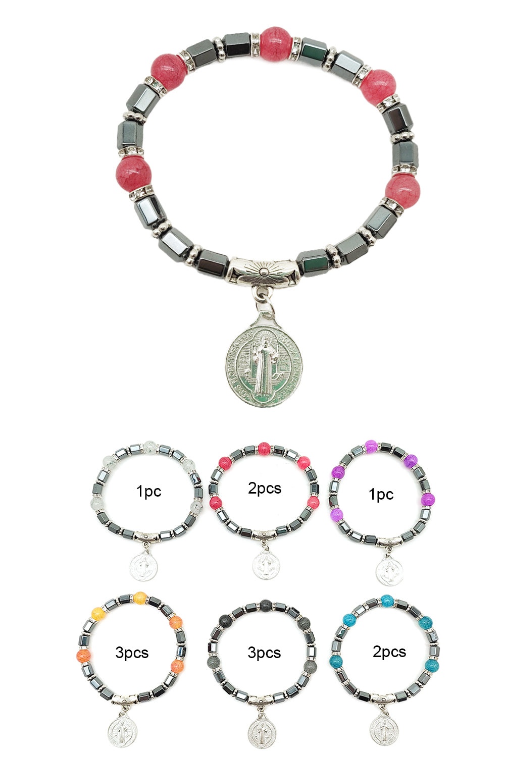 San Benito Beaded Stretch Bracelet