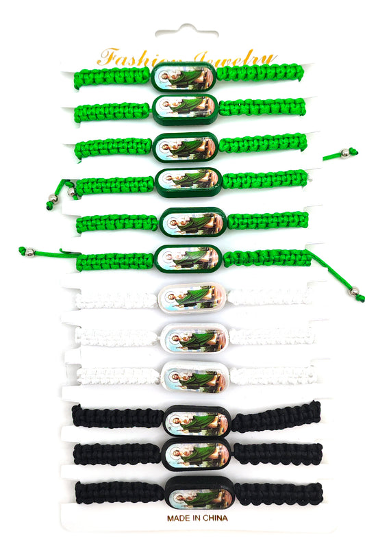 San Judas Tadeo Adjustable Thread Bracelet