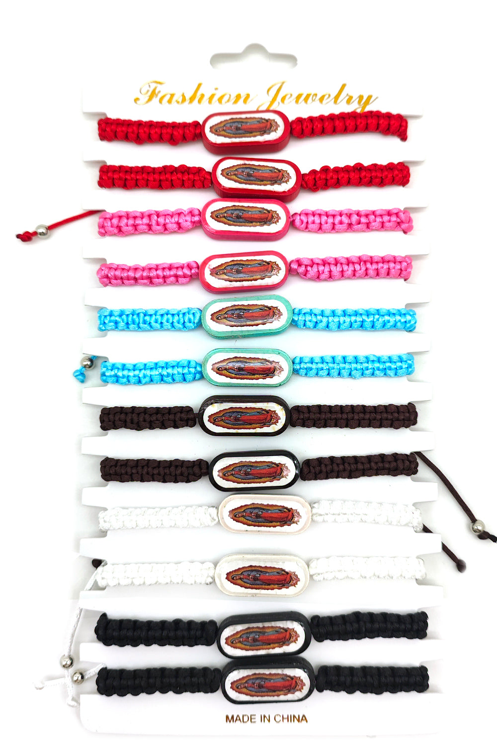 Virgen De Guadalupe Adjustable Thread Bracelet