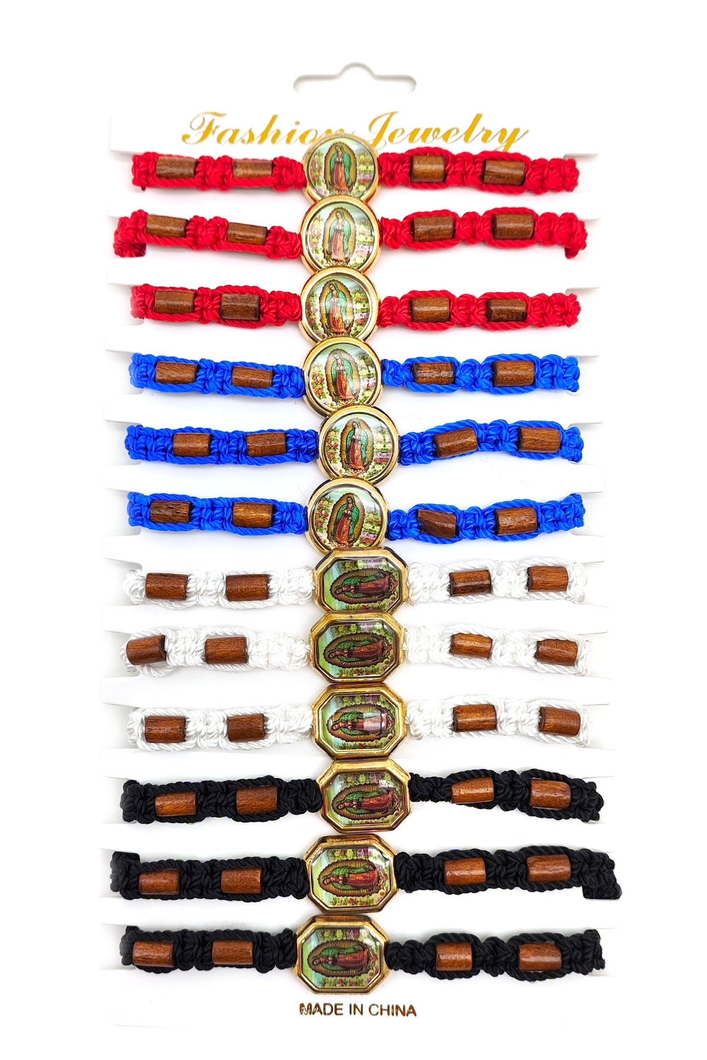 Virgen De Guadalupe Adjustable Thread Bracelet