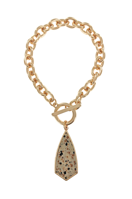 Animal Print Toggle Bracelet